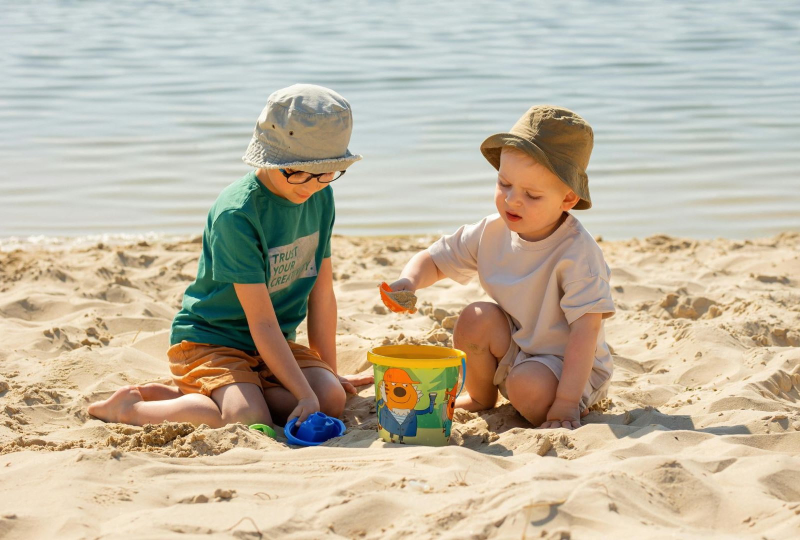 kids playing in sand
